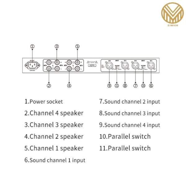 ⁦Digital Professional X354 Audio Amplifier⁩ - الصورة ⁦3⁩