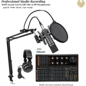 K300 Sound Card & LGT240 Mic Studio