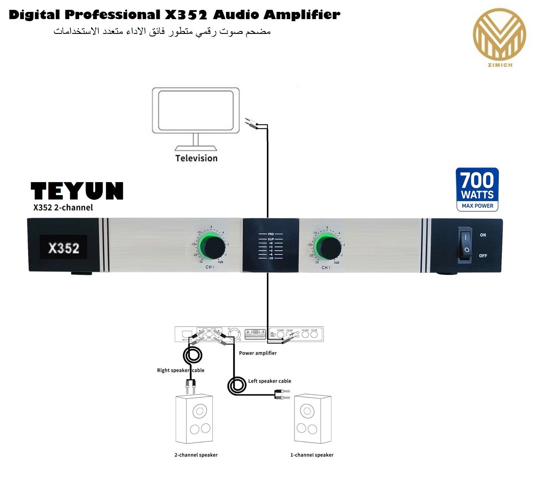 Digital Professional X354 Audio Amplifier