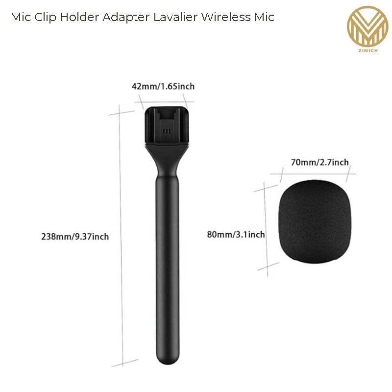 Mic Clip Holder Adapter Lavalier Wireless Mic - الصورة 2